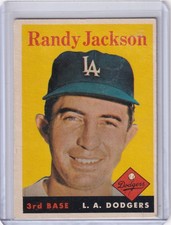 1958 Topps #301 Randy Jackson - Los Angeles Dodgers