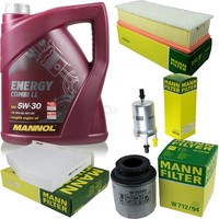 Mann Inspektionspaket 5L Mannol Energy Combi Ll 5W-30 FüR Vw Touran 1.4 Tsi