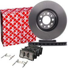 FEBI Bremsscheiben 330mm + Bremsbeläge Vorne für  ALFA ROMEO GIULIA STELVIO