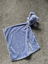 Jellycat Fuddlewuddle Elephant Blue Baby Comforter Soother Cuddle Cloth Blanket