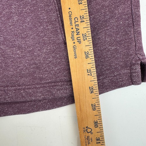 Under Armour Mens Size XL Fitted Short Sleeve Hoodie Sweatshirt Purple - Picture 5 of 7