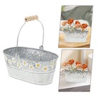 6 stücke Daisy Design Eiseneimer Vintage Container Zarte Home Vase