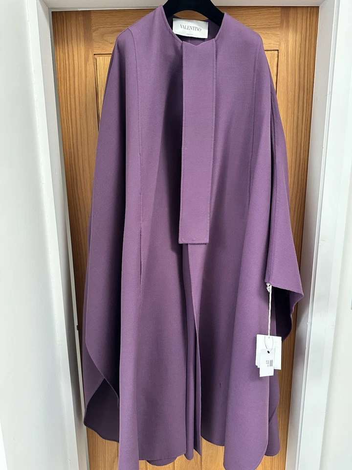 VALENTINO Belted wool Purple Cape  (BRAND NEW WITH TAGS) - Image 2 of 4