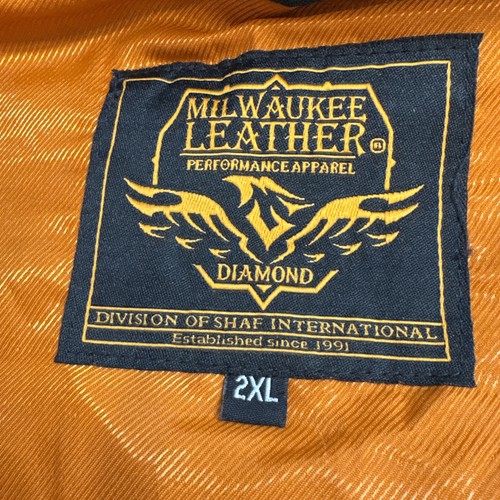 Milwaukee Leather Motorcycle Riding Vest Tactical Brown Leather Sz 2XL - Picture 7 of 17