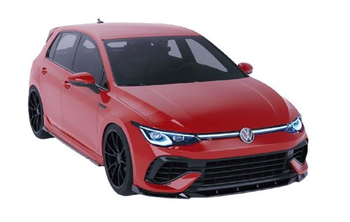 Body Komplett-Set für Volkswagen Golf Mk8 R (2020–2024) – Schwarz Glänzend - Bild 5 von 6