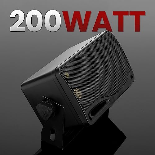 3-Way Indoor Outdoor Speaker System - 3.5 Inch 200W Pair of Mini Box Ceiling - Bild 5 von 8