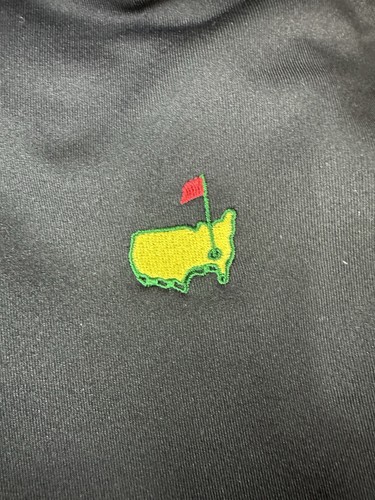 Authentic Augusta Masters Tech Long Sleeve Pullover Black Yellow Mens Medium M - Picture 4 of 6
