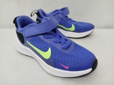 Nike Toddler Revolution 7 Running Shoes FB7690-500 Blue Yellow Black Pink Sz 8