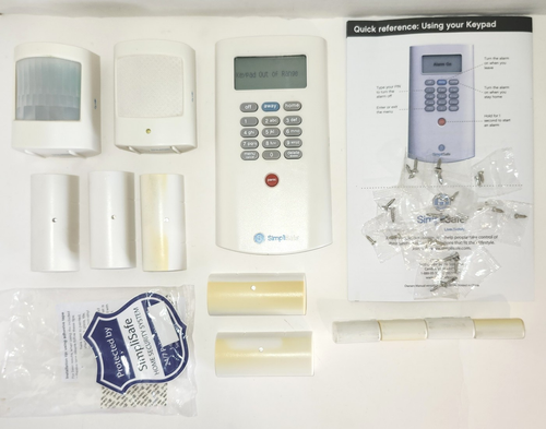 Simplisafe Keypad & Sensors 1st Generation + Sticker & Screws + Manual