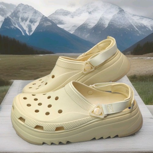 NEW CROCS CLASSIC HIKER XSCAPE CLOGS SHOES 208365 VANILLA MENS SIZE 11 PLATFORM - Picture 6 of 12