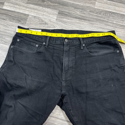 GAP Slim Fit Straight Leg Black Denim Jeans Men's Size 36 / 30 - Picture 11 of 12