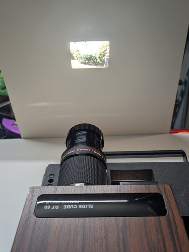 Bell & Howell Slide Cube Still Picture Projector 859B Tested W/ Remote Zoom - Picture 15 of 17