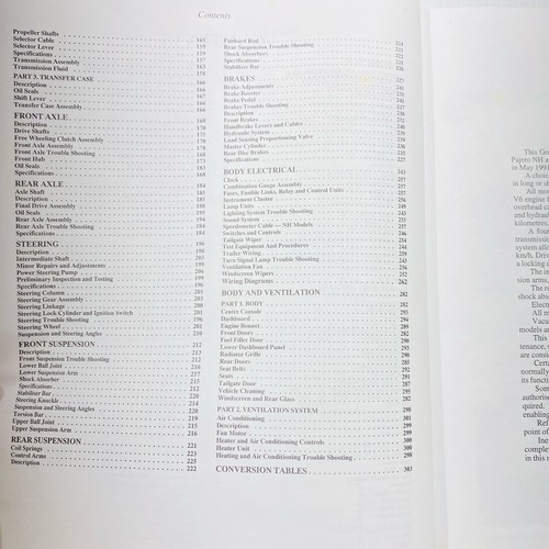 Libro manual de servicio y reparación Gregory’s Mitsubishi Pajero 1991-1994 NH NJ 4x4 510 - Imagen 10 de 12