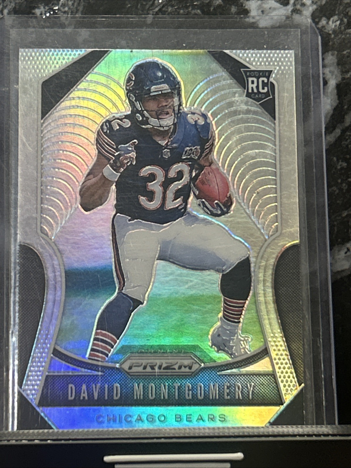 2019 PANINI PRIZM DAVID MONTGOMERY SILVER PRIZM #327  LIONS