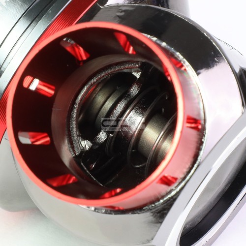UNIVERSAL RED ROTATABLE TYPE-FV BLOW OFF VALVE 2-BOLT S-FLANGE TURBOCHARGER - Picture 5 of 5