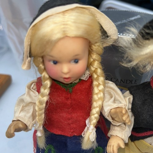 Vintage 60er Jahre West Germany Mädchen und Junge Gummi Puppe Set. 6,5" - Bild 5 von 12