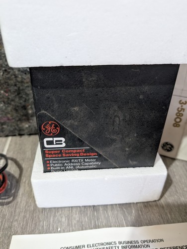 Ricetrasmettitore radio CB GE Mobile vintage modello 3-5808 40 canali radio bidirezionale nuovo con scatola - Foto 7 di 9