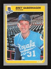 1985 Fleer #212 Bret Saberhagen