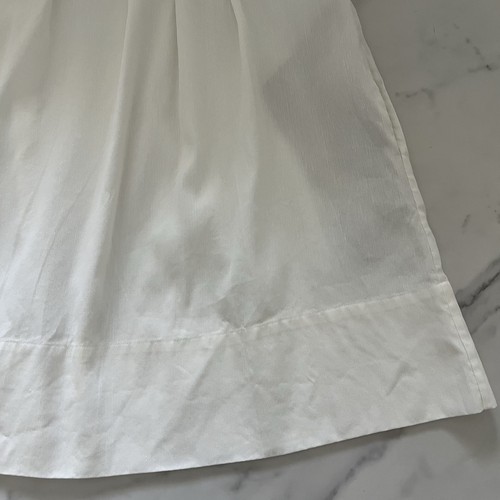 Vince Trapeze linen-blend minidress Off White Sz 4 Minimalist Quiet Luxury Chic - Picture 9 of 14