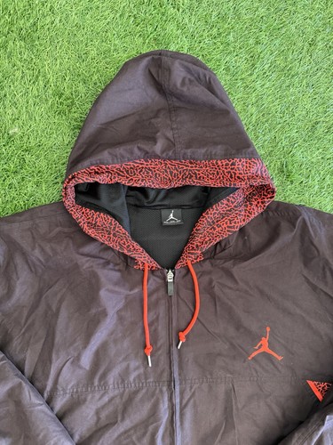 AIR JORDAN HOODIE LEICHTE JACKE DURCHGEHENDER REISSVERSCHLUSS SCHWARZ ORANGE GRÖSSE 3XL - Bild 3 von 8