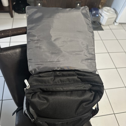 New Eddie Bauer Cascade Backpack Diaper Bag - Black/Gray - 13 Pockets Spacious - Picture 2 of 8