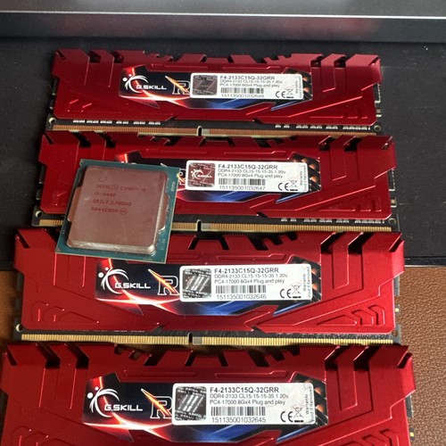 G.Skill Ripjaws 4 RAM,32Gb (8Gx4), DDR4-2133PC4-17000 BUNDLE INTEL I5-6400 chip - Picture 4 of 4
