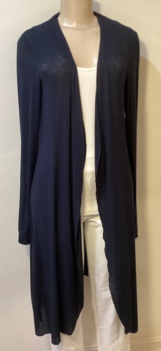 Weiche Umrandung Marine Topper Long Cardigan Pullover TS Neu ohne Etikett  - Bild 1 von 3