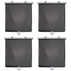  4 Sets Temporary Window Coverings Suction Cup Roller Blind Blackout Shades