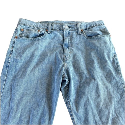 Jeans uomo Levis 502 regular taper zip fly denim etichettato 34X29 - Foto 2 di 8