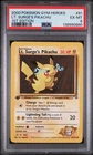 2000 POKEMON GYM HEROES 1ST EDITION #81 LT. SURGE'S PIKACHU PSA 6