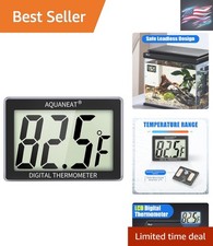 High Accuracy Aquarium Thermometer with Large LCD - Ideal for Fish Tanks