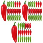 120 PCs Simuliertes Pfefferdekor Künstlinge Pfeffer Modell Chil Chili Pepper