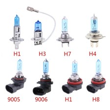 1pc Halogen Bulb 12V 55W 5000K Quartz Glass Car Headlight Lamp H1/H3/H4/H7/H11