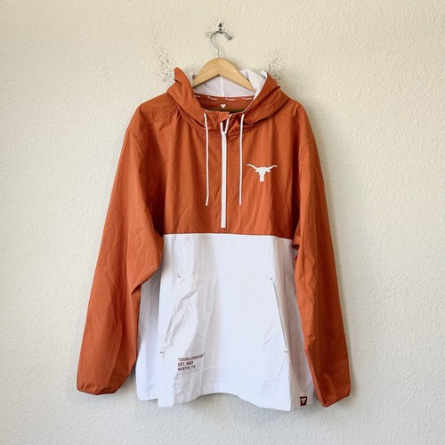 FANATICS Texas Longhorns 1/2 Zip Pullover Herren Gr. 3XL Burnt Orange NCAA Hoodie