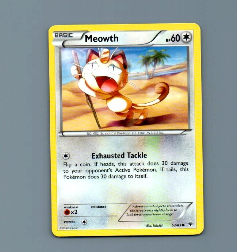 Meowth 53/83 Common Generations Pokemon Near Mint