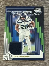 2025 Score Zoned In Zach Charbonnet Jersey Patch Seattle Seahawks