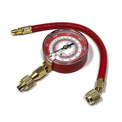#ad 40344 Red Single Test Pressure Gauge R22 R410A R404A W 12quot; Hose $92.98