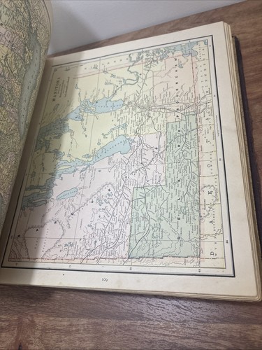 1889 Antique World Atlas Standard Reference Atlas of the World Indexed Chicago - Bild 13 von 24