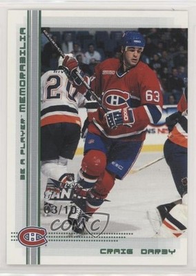 2000 ITG Be A Player Memorabilia Emerald All-Star Fantasy 3/10 Craig Darby 1s8