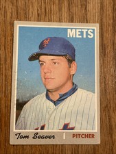 Tom Seaver (HOF, Mets) #300 -- 1970 Topps - VG Hall-of-Fame Pitcher Surface Wear