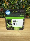 HP 67XL Black High-yield Ink Cartridge Works w/ HP DeskJet 125 EXP 5/2025 NEW