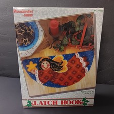 Caron WonderArt Star Angel Latch Hook Kit Christmas Holiday 33"x16"