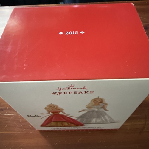 2015 Hallmark Andenken Feier Barbie Ornament Set 2013 2014 Ornamente NIB - Bild 4 von 5
