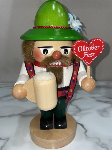 Steinbach Wooden Troll Oktoberfest Nutcracker -  10.6" Made In Germany - Picture 1 of 10