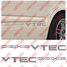DOHC Vtec Sticker 92-00 Honda Civic Si Die Cut Vinyl OEM 1.2" x 16"