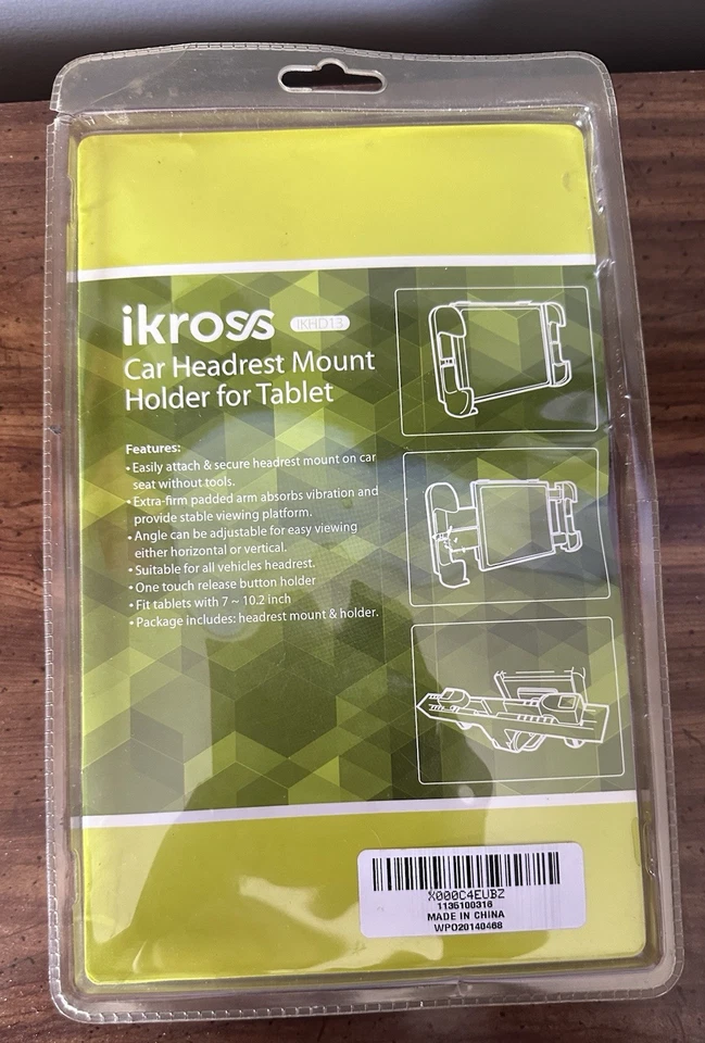 iKross Car Headrest Mount Holder for tablets or smartphones. - Image 2 of 4
