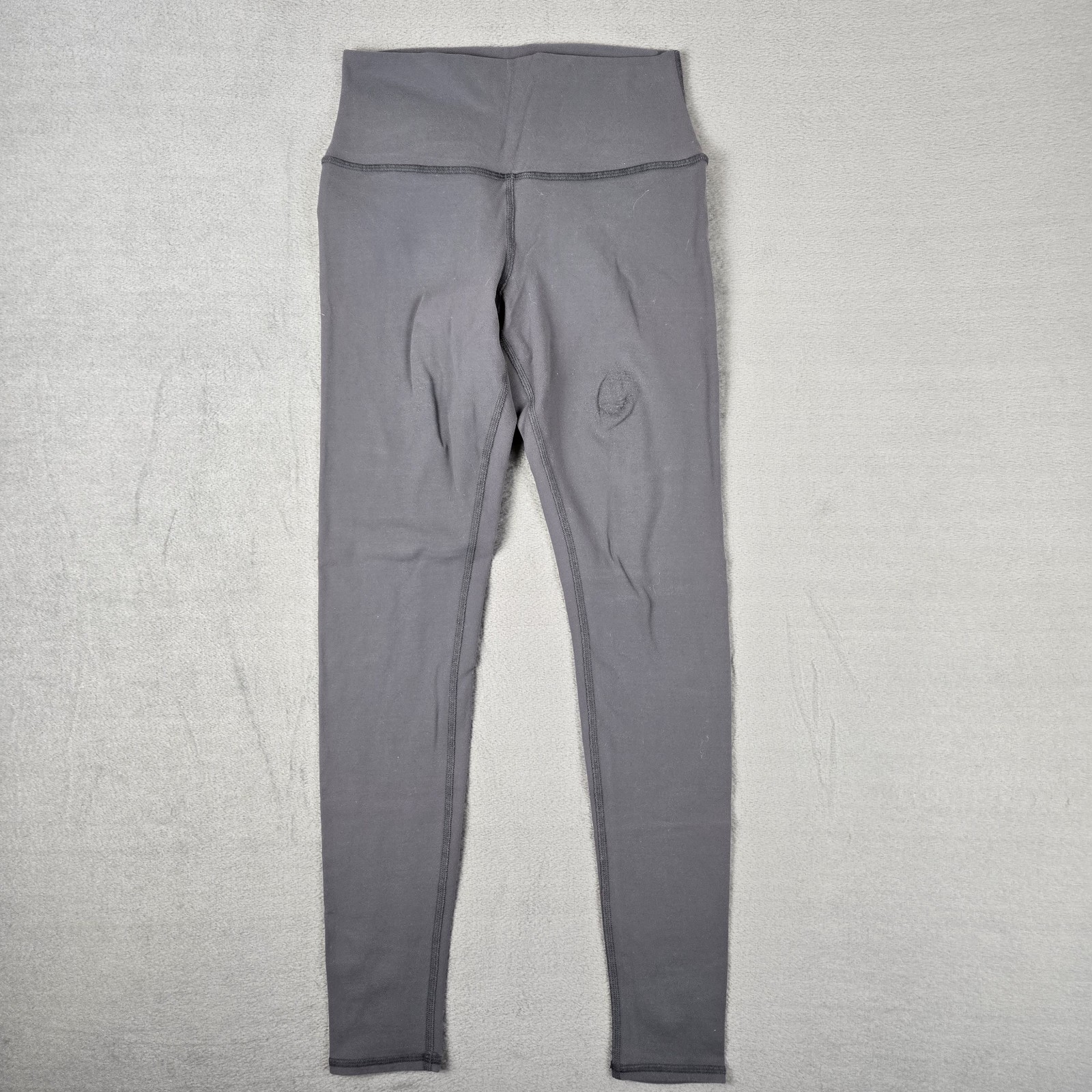 Alo Leggings Womens Small Gray Gym Training Yoga Workout Stretch *READ