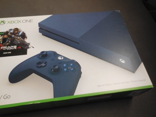 DD1 Microsoft Xbox One S Gears of War 4 (BOX ONLY) Deep Blue - Picture 2 of 7
