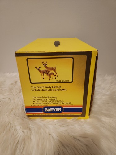 1987 Breyer Deer Family New In Box #3123 Vintage Buck Doe Fawn Wild  Animals - Picture 9 of 9