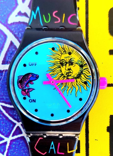 Swatch Watch EUROPE IN CONCERT SLB101 1993 Musicall With Squiggly Packaging - Picture 2 of 8